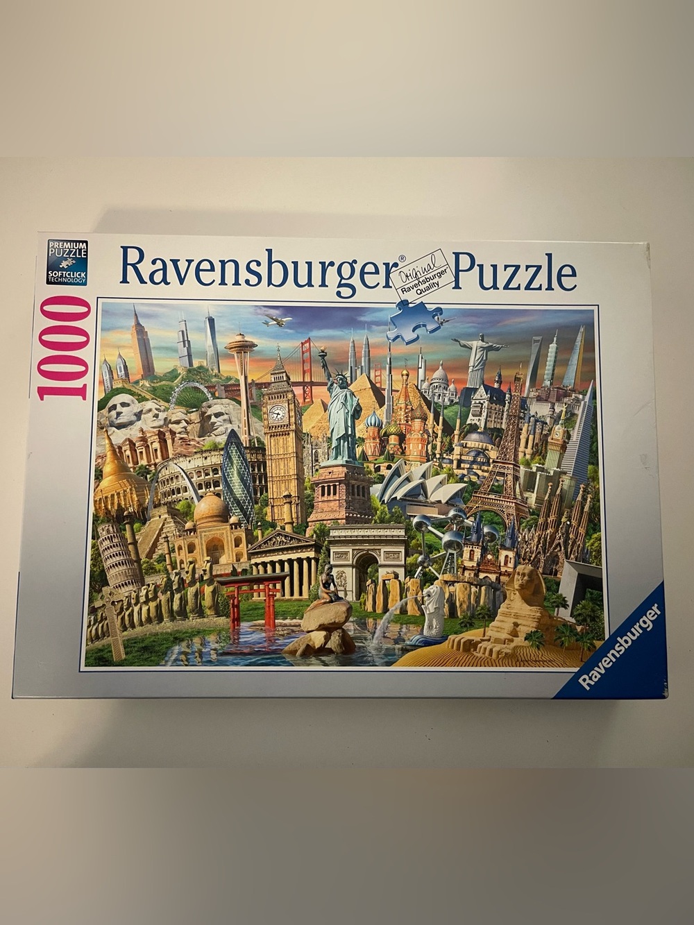 Ravensburger “World Landmarks” 1000 Piece Jigsaw Puzzle- COMPLETE EUC